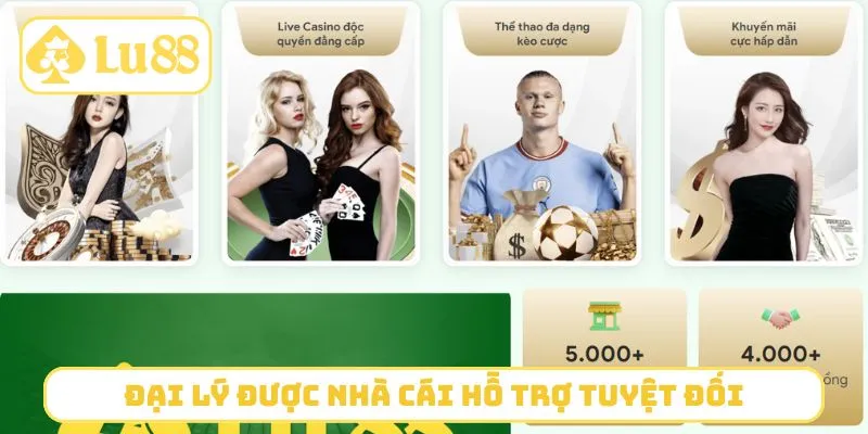 Đại lý được nhà cái hỗ trợ tuyệt đối